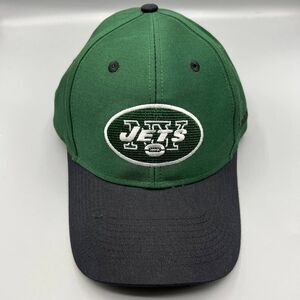Vintage New York Jets Hat Men Green Reebok NFL Strap Back‎ Cap New